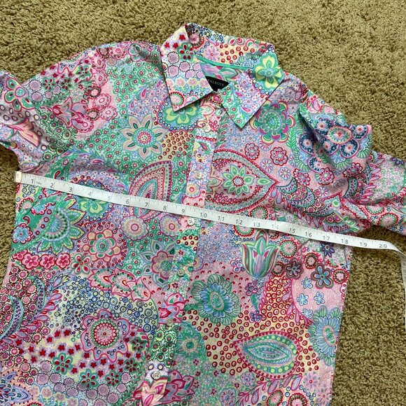 Talbots dreamy paisley poplin shirt - Picture 7 of 8